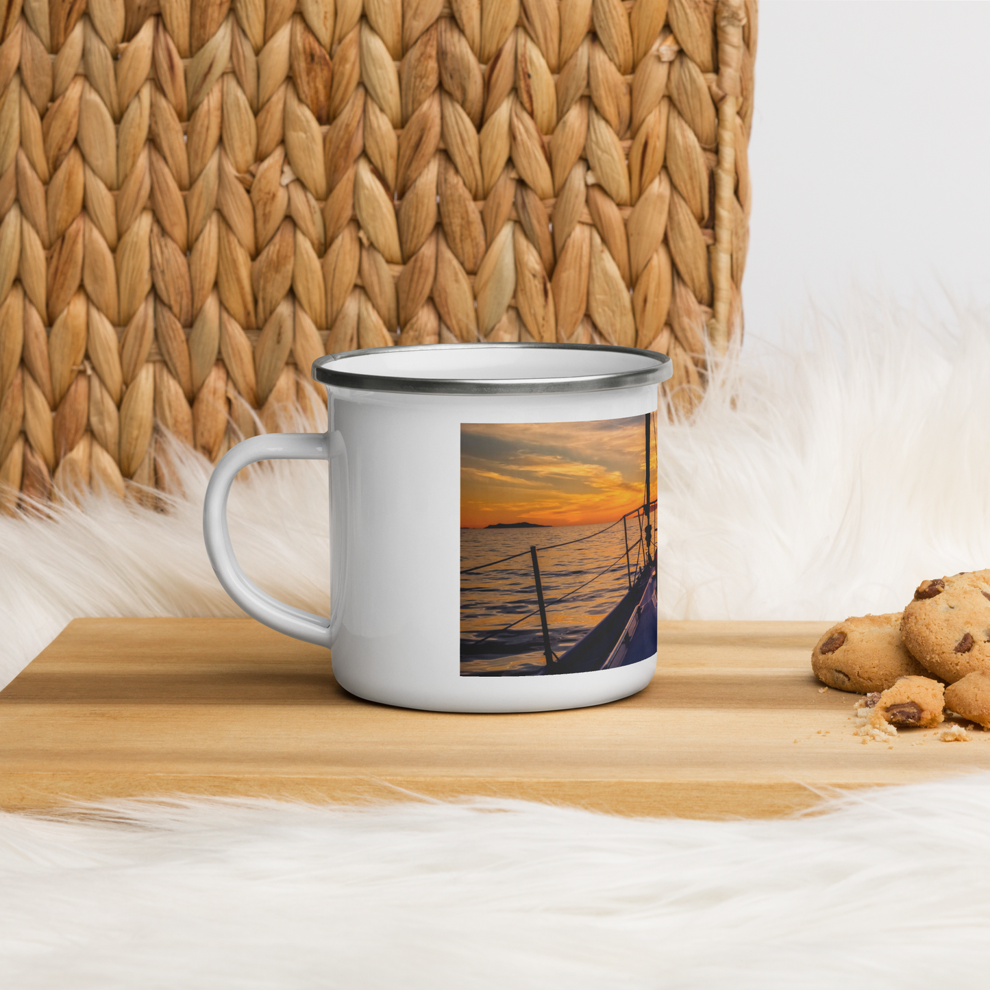 Rather Be Sailing Enamel Mug