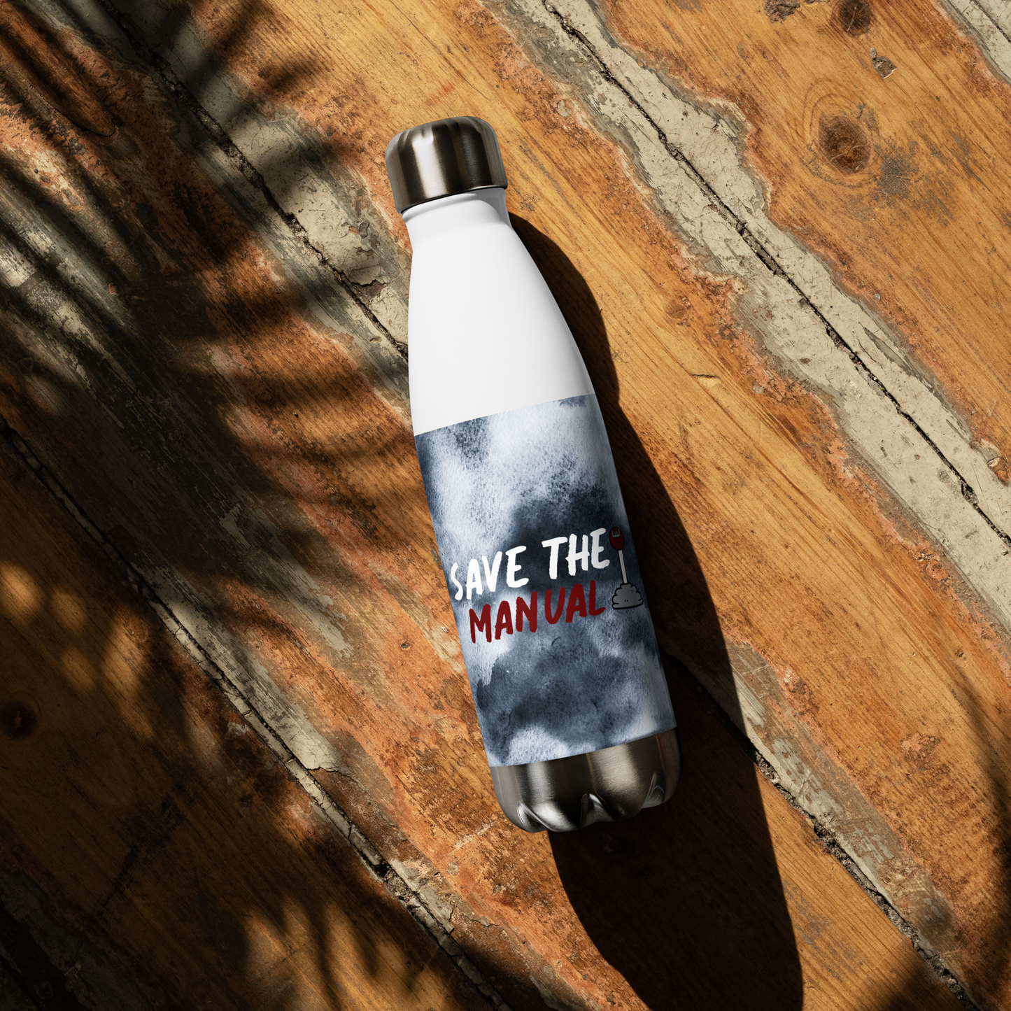 Save The Manual Stainless Steel Water Bottle