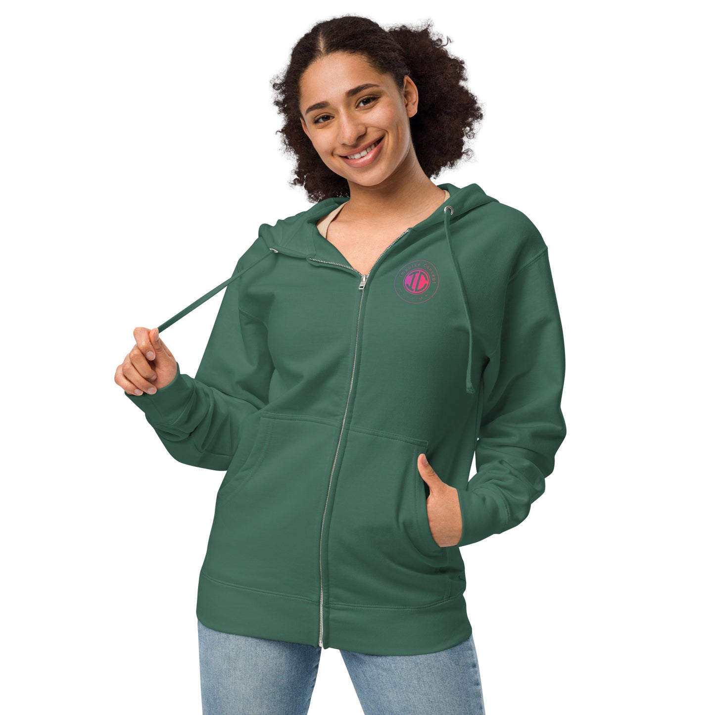 Unisex Fleece Zip Up Gas Saver Hoodie