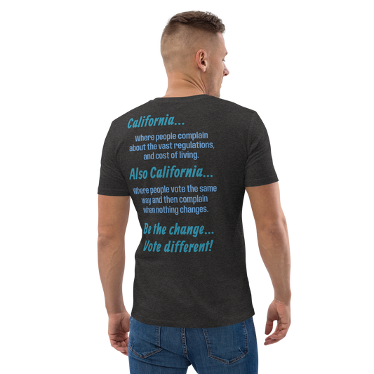 Unisex California Be The Change Organic Cotton T-shirt