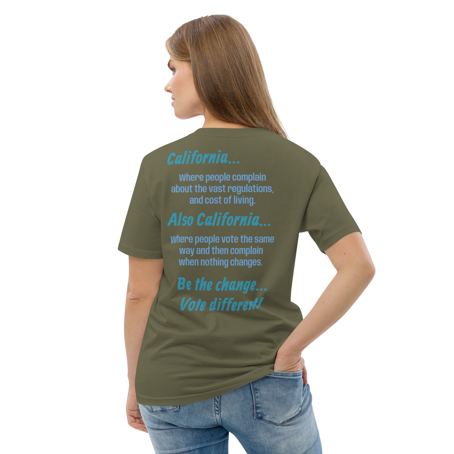 Unisex California Be The Change Organic Cotton T-shirt