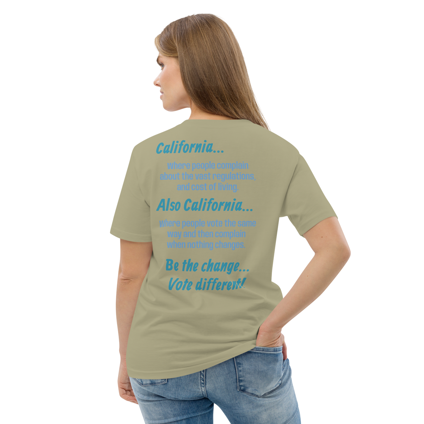 Unisex California Be The Change Organic Cotton T-shirt