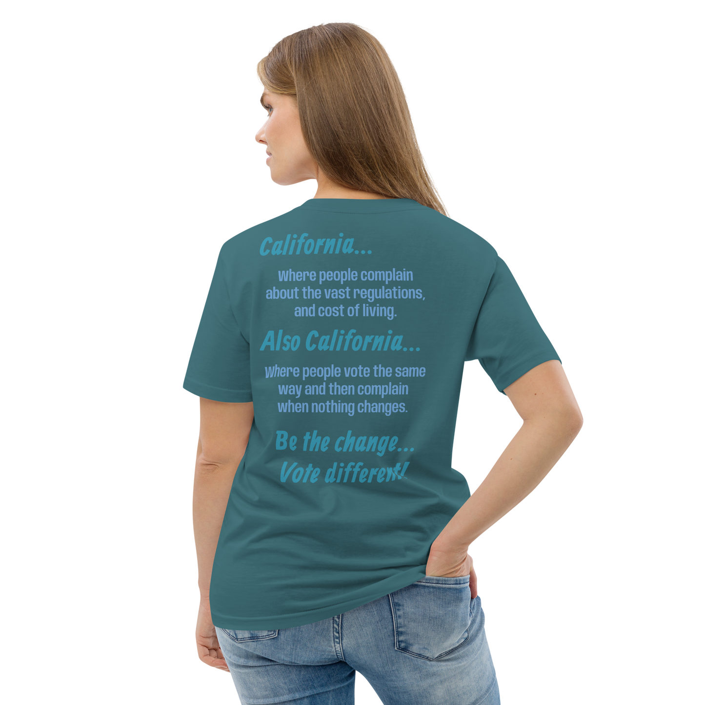 Unisex California Be The Change Organic Cotton T-shirt