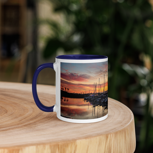 Harbor Sunrise Mug with Color Inside